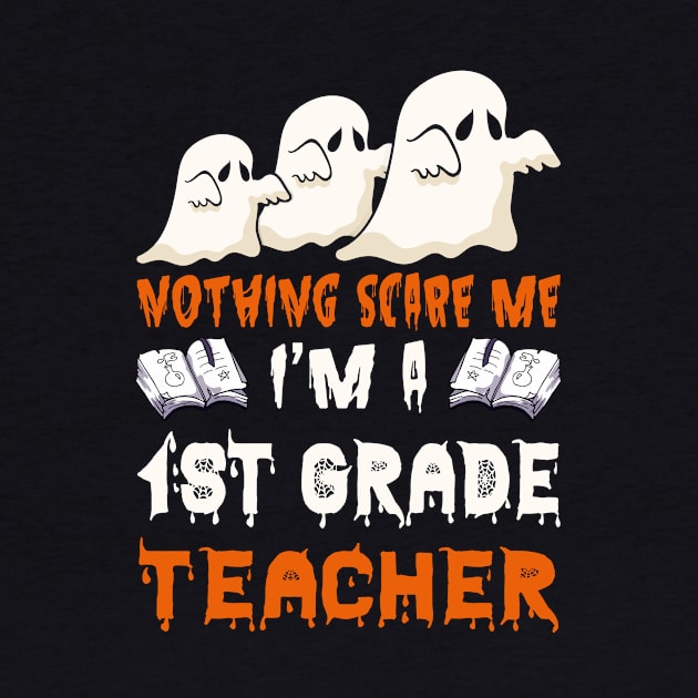 Nothing Scare Me Ghosts 1st grade Halloween by foxmqpo